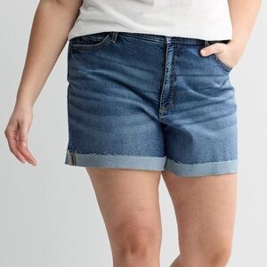 Sonoma High Rise Denim Shorts 16W NWT